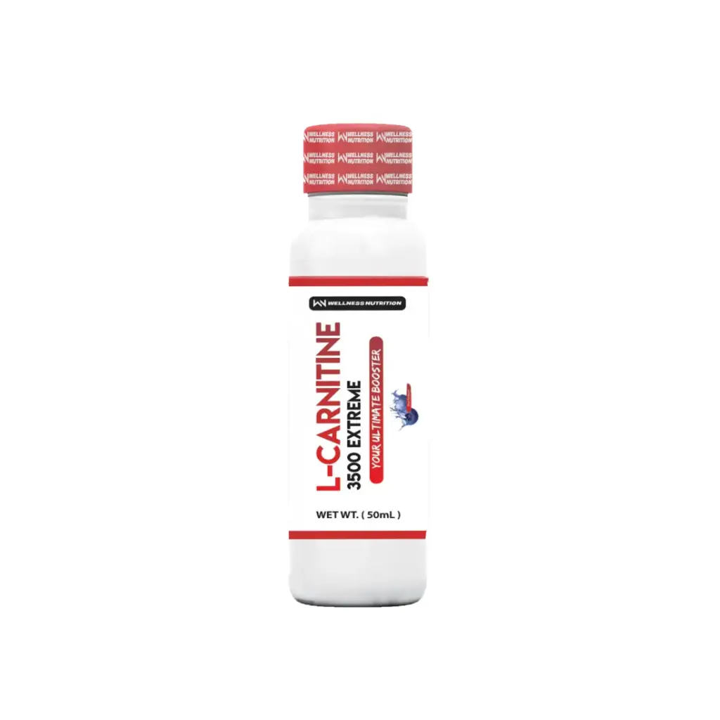 Wellness Nutrition L-Carnitine 3500MG Extreme Shot Ampoule-2Serv-50Ml-Blueberry