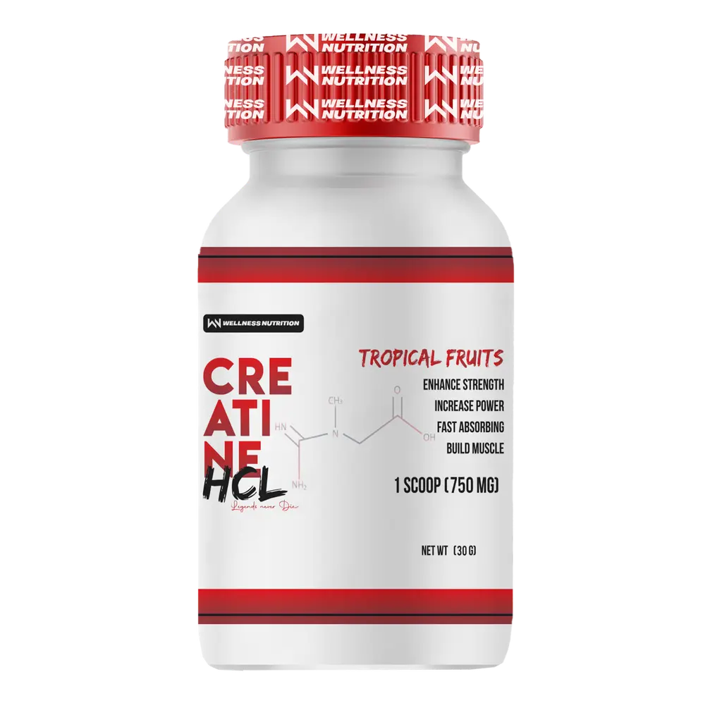 Wellness Nutrition-Creatine HCL-30G-30 Serv.-Tropical Fruits