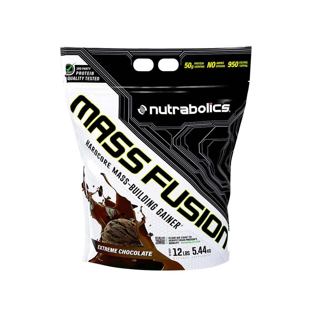 Nutrabolics Mass Fusion Gainer-5.44KG-22Serv.-Extreme Chocolate