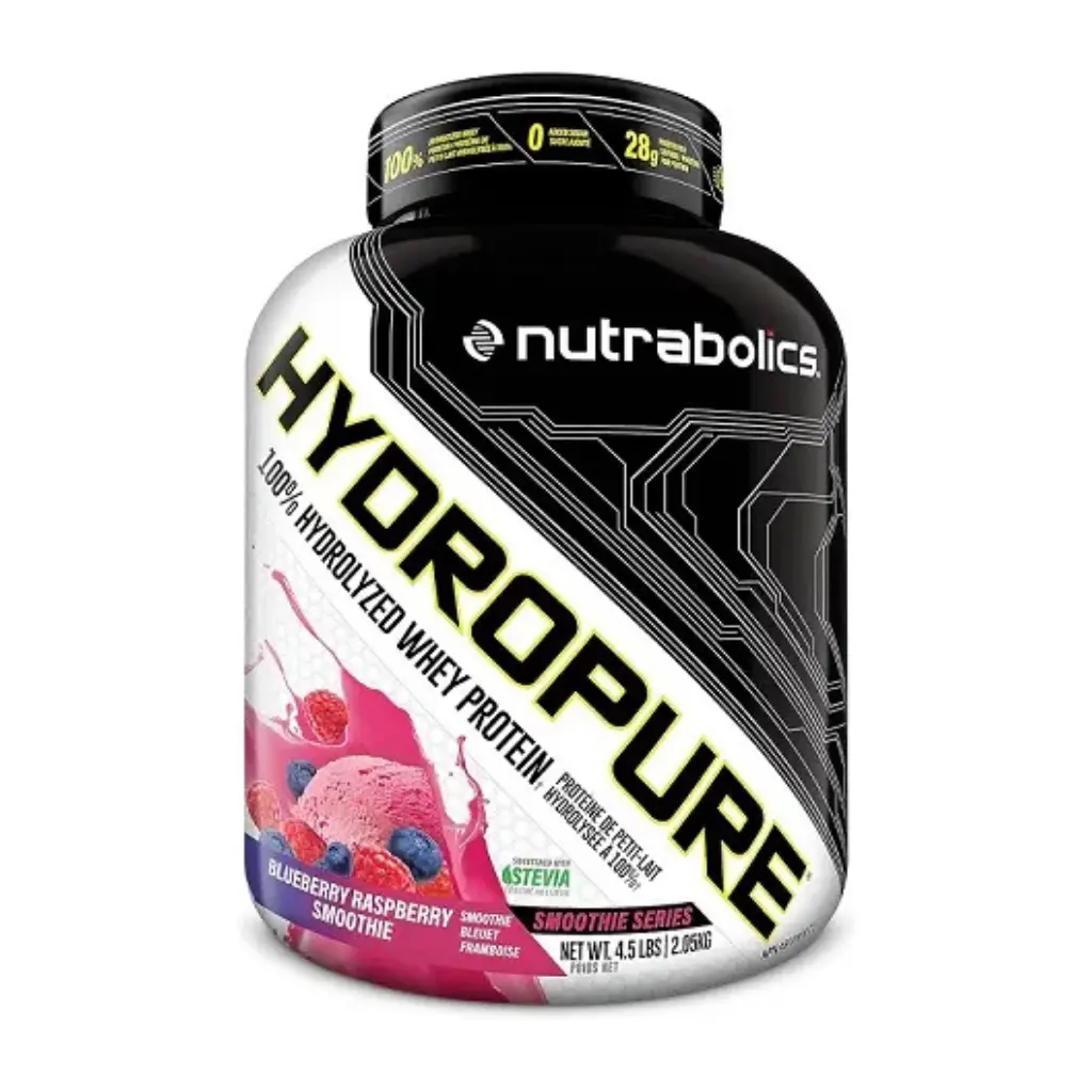 Nutrabolics 100% Hydrolyzed Whey-2Kg-57 Serv.-Blueberry Raspberry Smoothie  