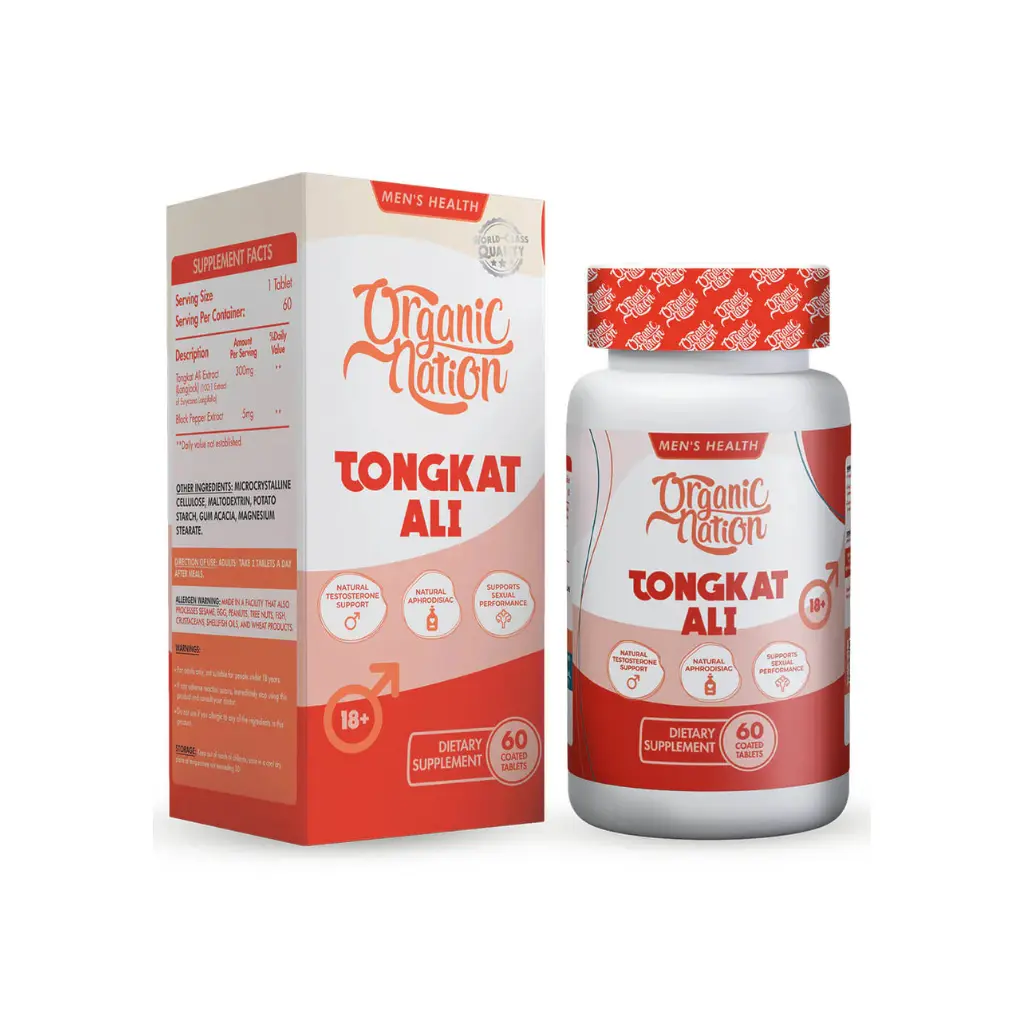 Organic Nation Tongkat Ali-60Serv-60Tablets