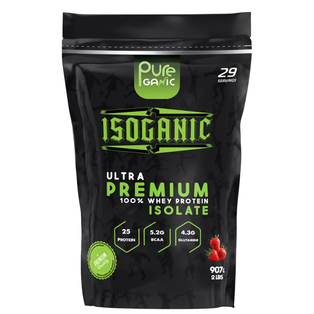 Pure Ganic Iso Ganic - 1 KG-29 Serving -Strawberry