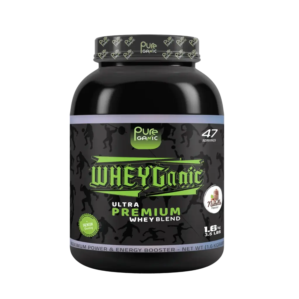 Pure Ganic Whey - 1.6 KG-47Serving -Nutella