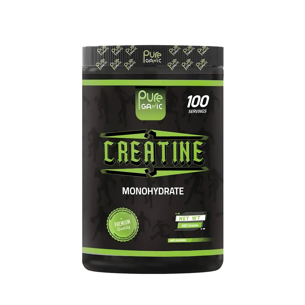 Pure Ganic Creatine Monohydrate - 500G-100Serving -Unflavored