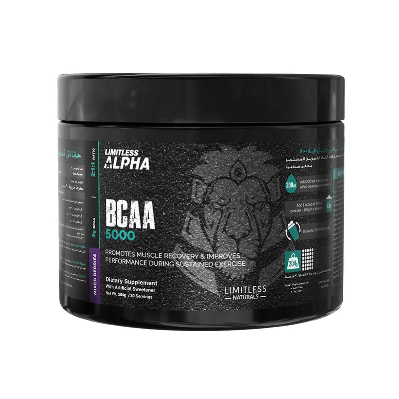 Limitless Alpha BCAA 5000- 30Serv- 204G- Mixed Berries 