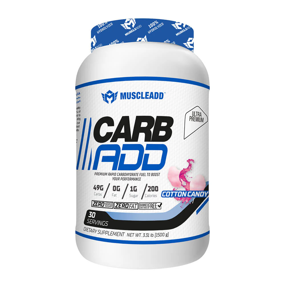 Muscle Add Carb Add-1500G-30Serv.-Cotton Candy