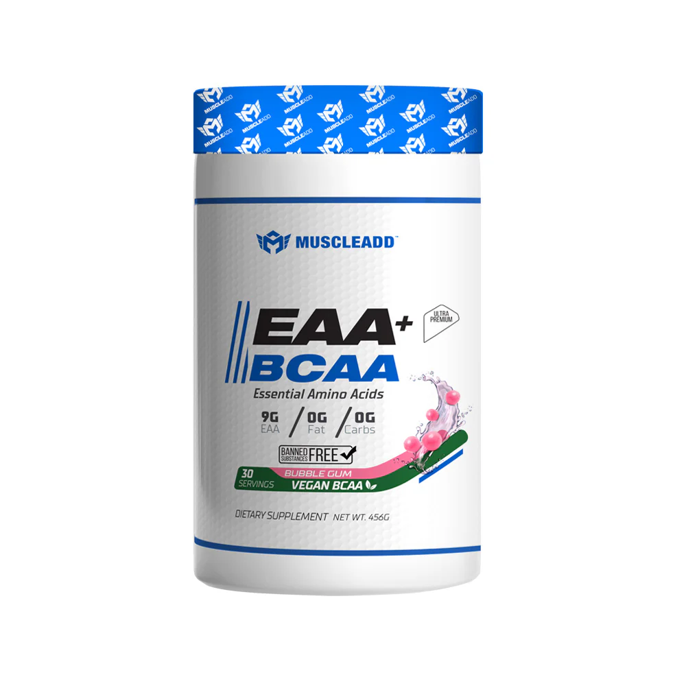 Muscle Add EAA+BCAA Essential Amino Acids-30Serv.-390G.-Bubble Gum 