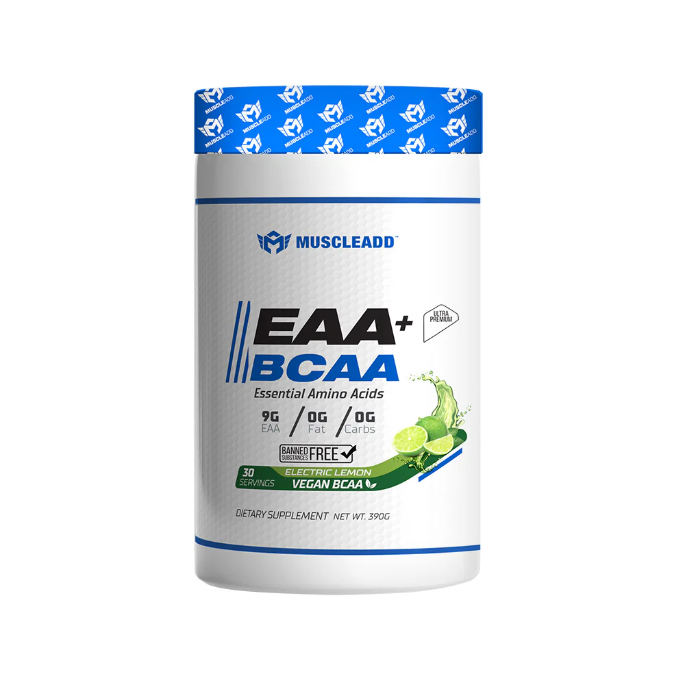 Muscle Add EAA+BCAA Essential Amino Acids-390G-30Serv.-Electric Lemon