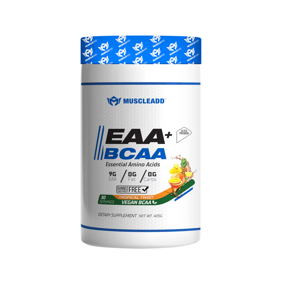 Muscle Add EAA+BCAA Essential Amino Acids-30Serv.-390G.-Tropical Twist