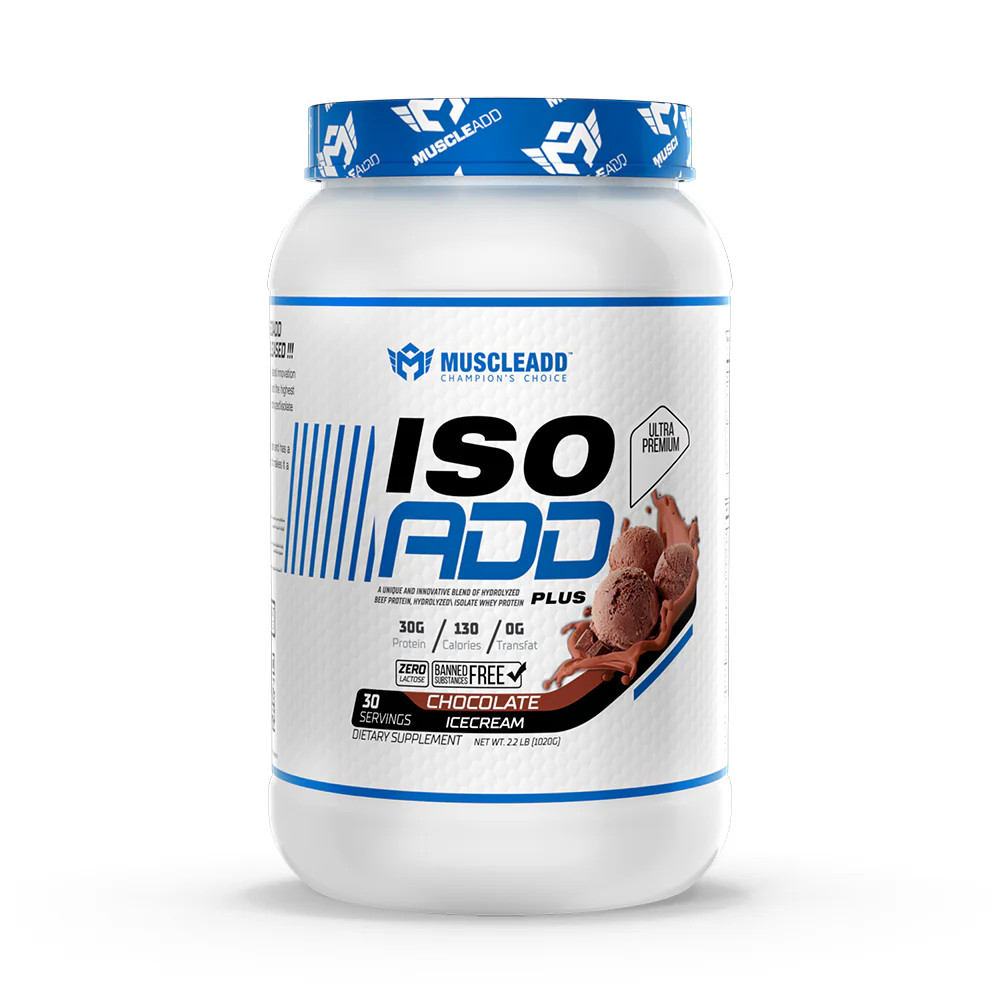 Muscle Add Iso Add Plus-30Serv.- 1080G.-Chocolate Ice Cream