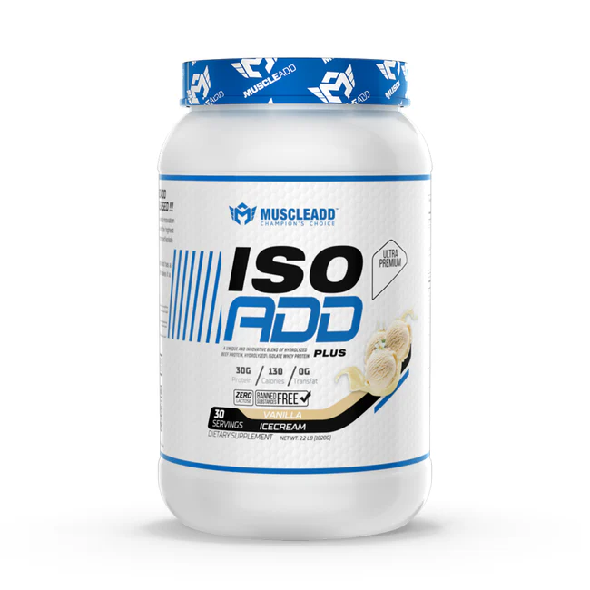 Muscle Add Iso Add Plus -30Serv.-1080G.Vanilla Ice Cream