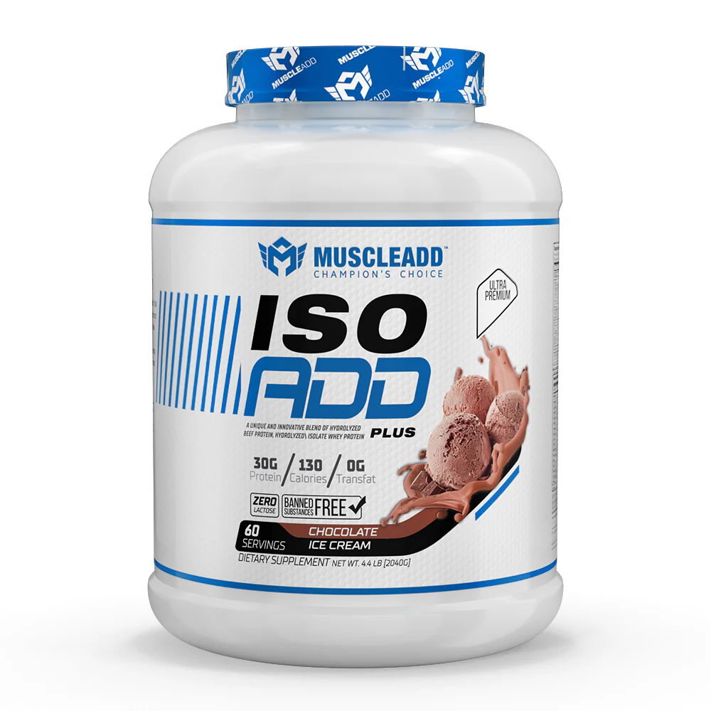 Muscle Add Iso Add Plus-60Serv.- 2040G.-Chocolate Ice Cream
