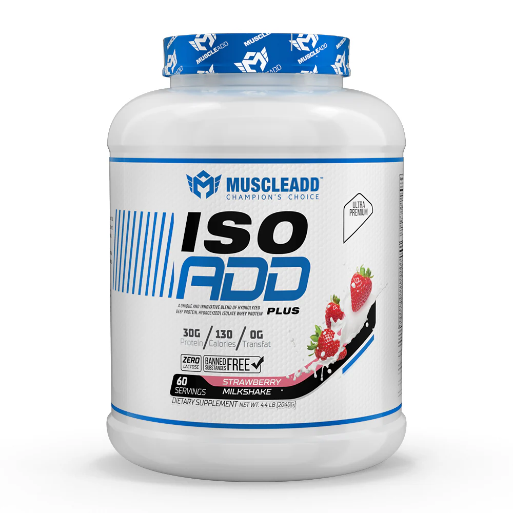 Muscle Add Iso Add Plus-60Serv.-2040G.-Strawberry Milkshake