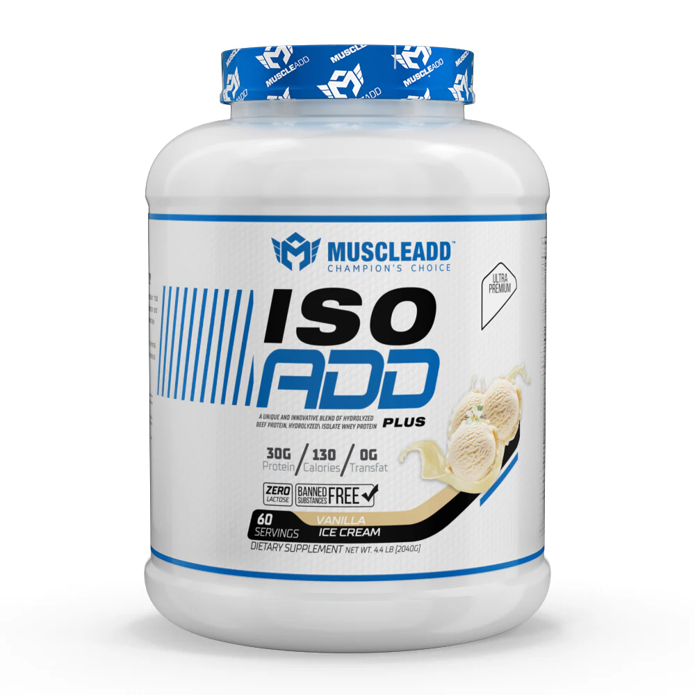 Muscle Add Iso Add Plus-60Serv.- 2040G.-Vanilla Ice Cream