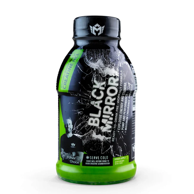 Muscle Add Liquid Black Mirror- 330Ml.-Green apple