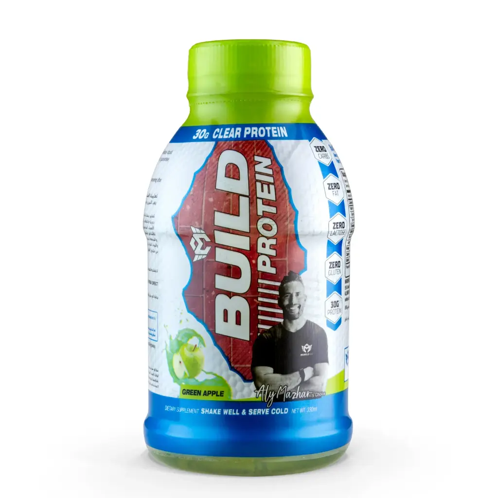 Muscle Add Liquid Build Protein- 1Serv-330ML- Green Apple 