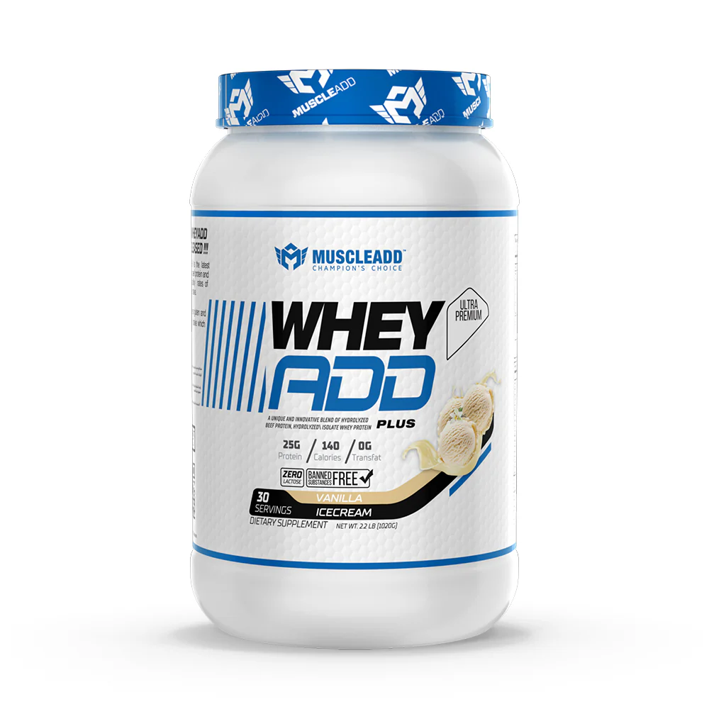Muscle Add Whey Add Plus-30Serv.- 1020G-Vanilla Ice Cream