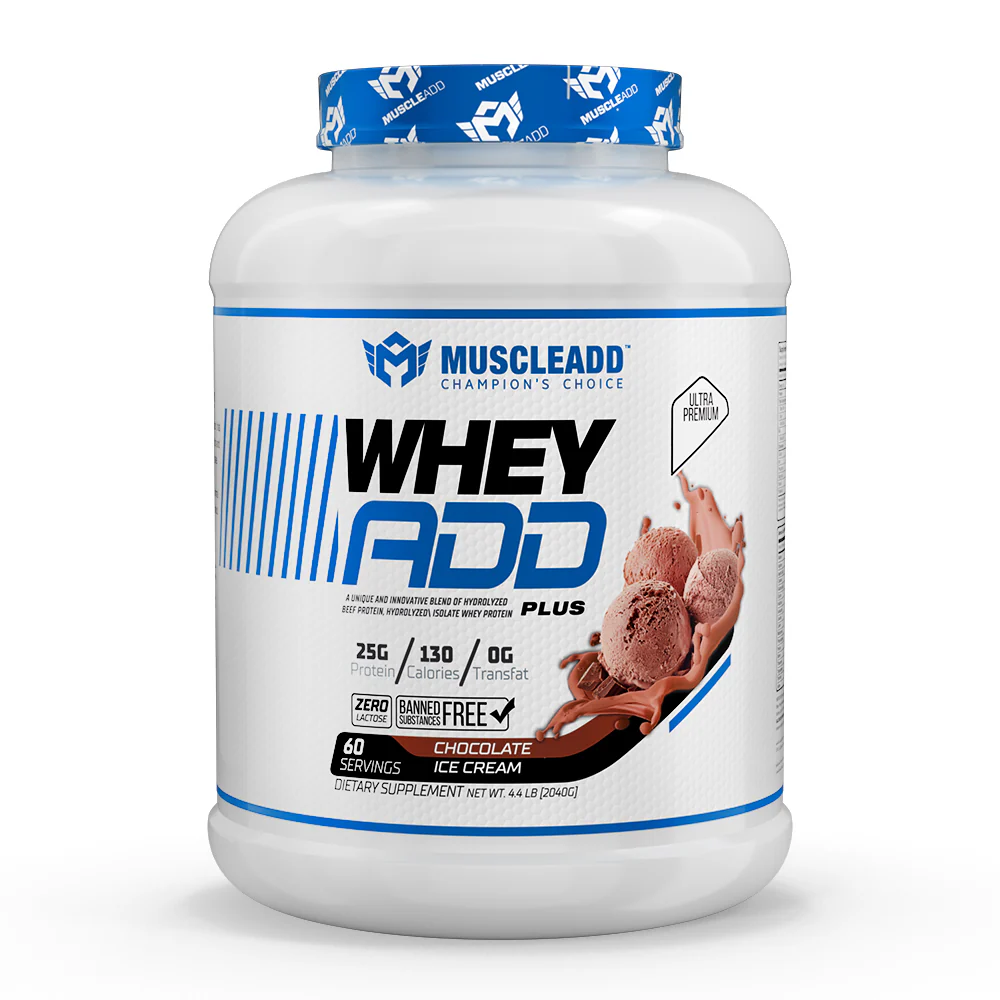 Muscle Add Whey Add Plus-60Serv.- 2040G-Chocolate Ice Cream