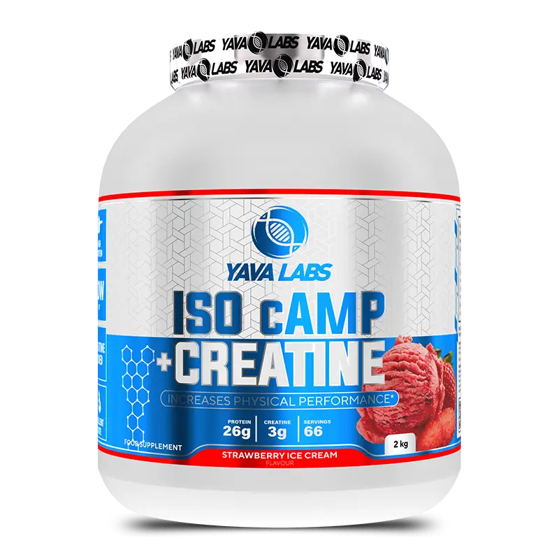 Yava Labs ISO Camp+Creatine-2Kg-66 Ser-Strawberry Ice Cream