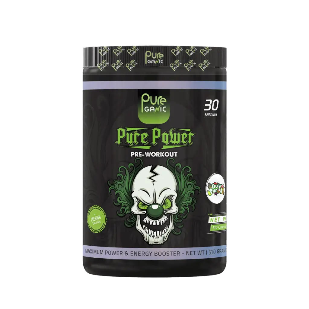 Pure Ganic -PreWorkout Pure Power -510G-30Servings-Fruit Punch
