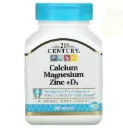 21st Century Calcium Magnesium Zinc+D3-30Serv.-90Tablets