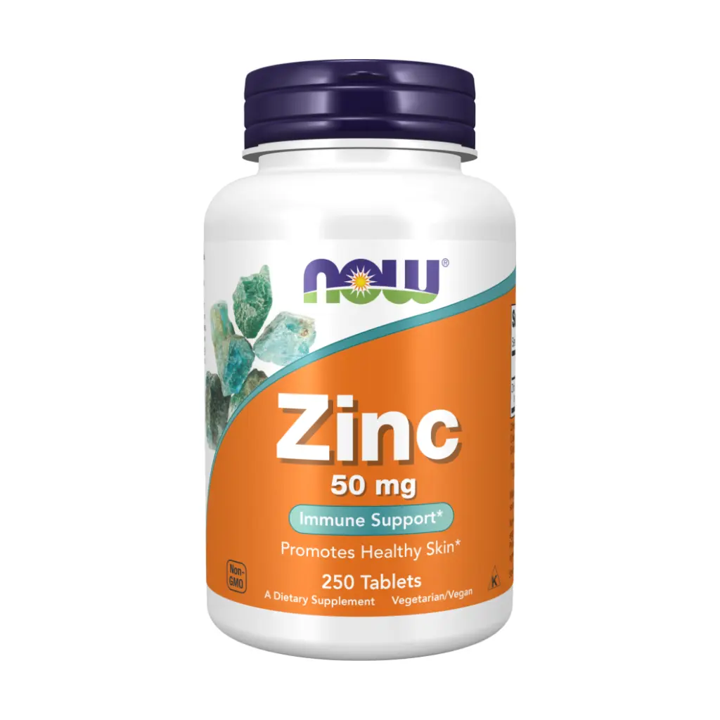 Now Foods, Zinc, 50mg, 250 Tablets, 250 Servings