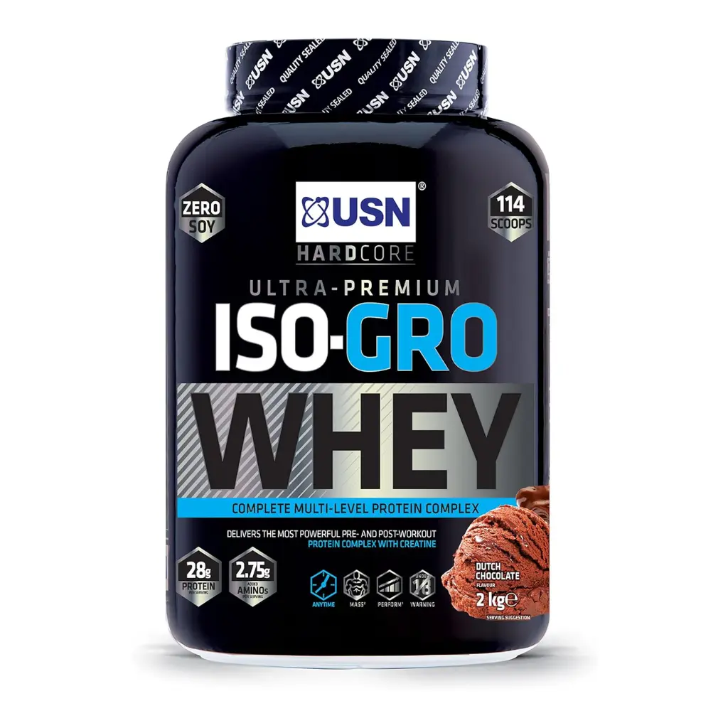 Usn Hardcore Ultra-Premium Iso Gro Whey-57Serv.-2Kg.-Dutch Chocolate