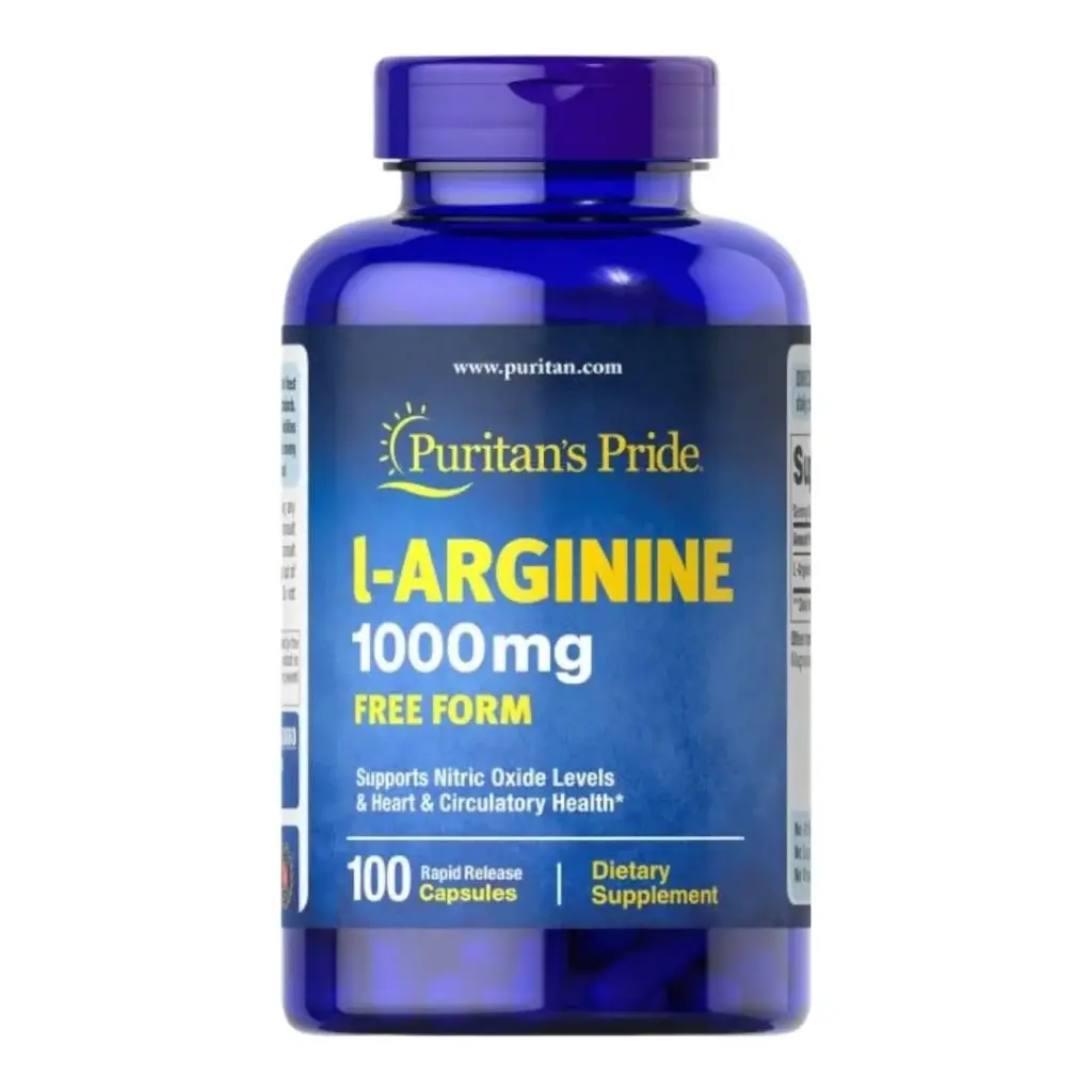 Puritan's Pride L-Arginine 1000mg-100Serv.-100Caps.