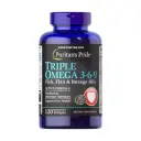Puritan's Pride Premium Triple Omega 3,6,9-40Serv.-120Soft Gels