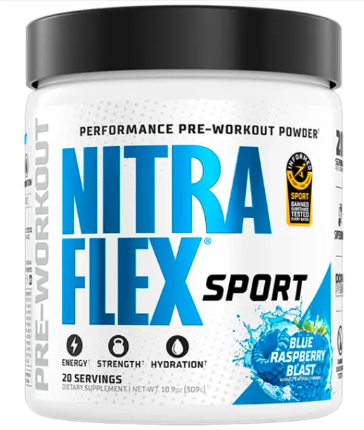 GAT Sport Nitra Flex -Extreme Sport-Pre-Workout-20Serving Blue Rasperry