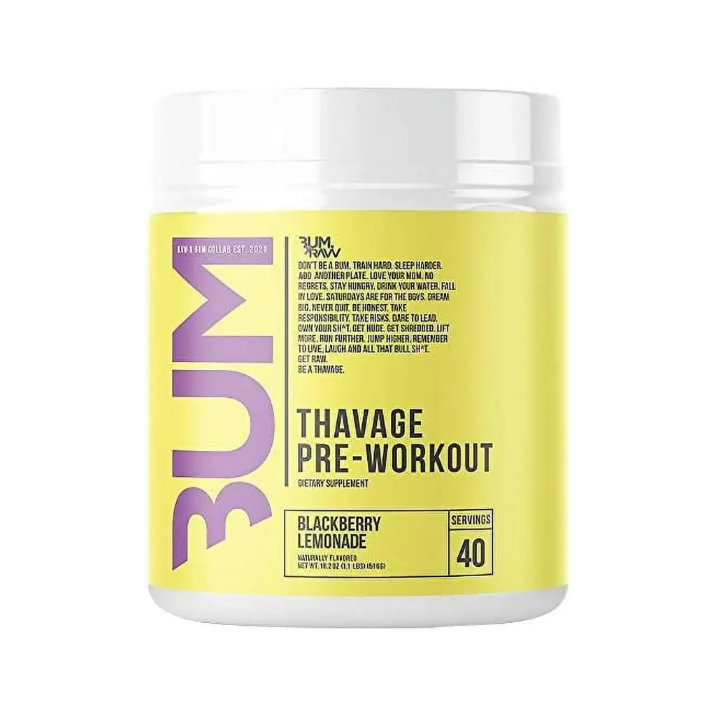 Raw Nutrition-Thavage Pre-Workout-15/30serv-390g-Blackberry Lemonada