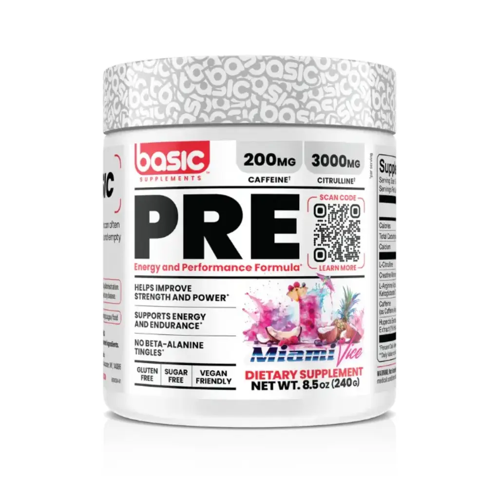 Basic Pre Workout-30Serv-240g-Miami Vice 