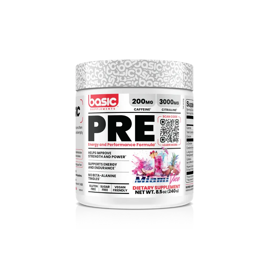 Basic Pre Workout-30Serv-240g-Miami Vice 