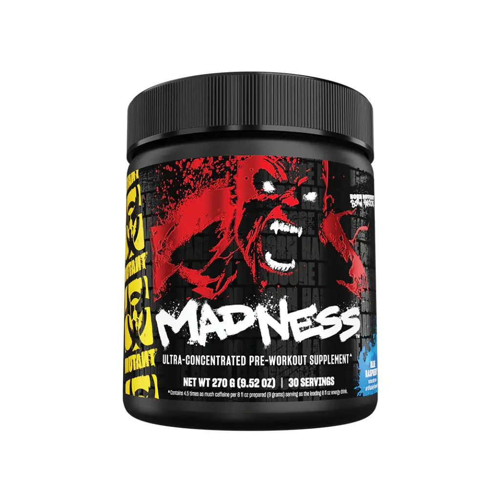 Mutant Madness-Pre Workout-30Serv-270g-Blue Rasperry