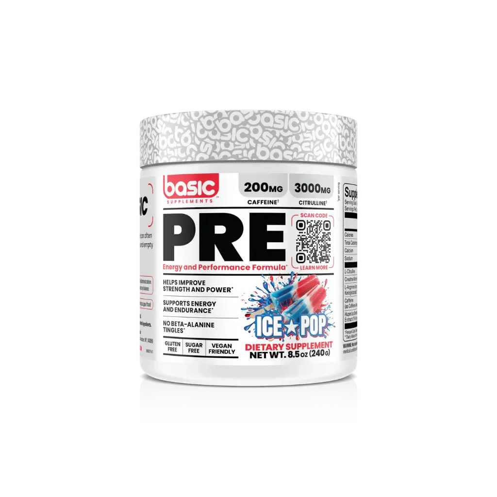 Basic Pre Workout-30Serv-240g-Ice Pop
