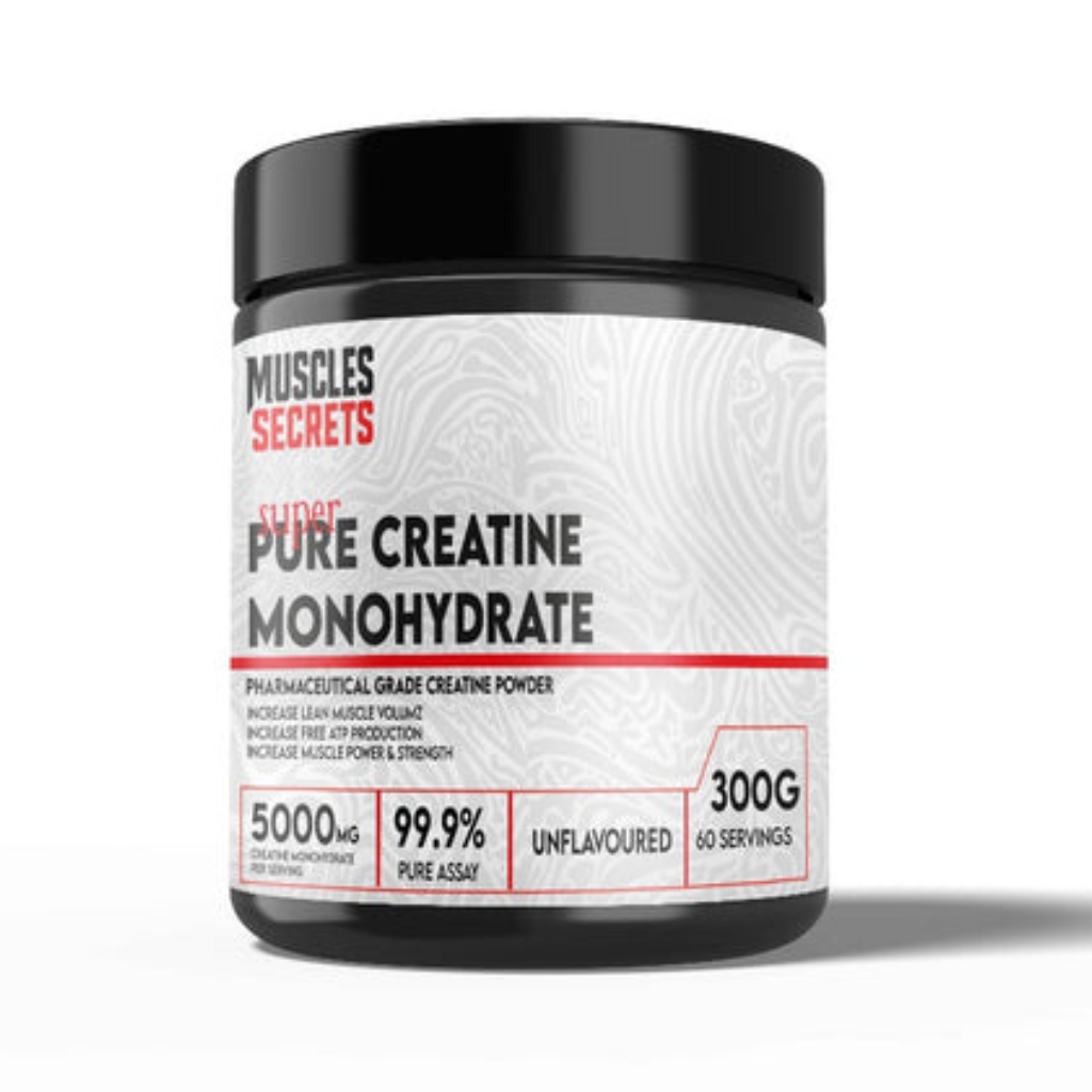 Muscles Secrets Super Pure Creatine Monohydrate-300G-60Serv-Unflavoured
