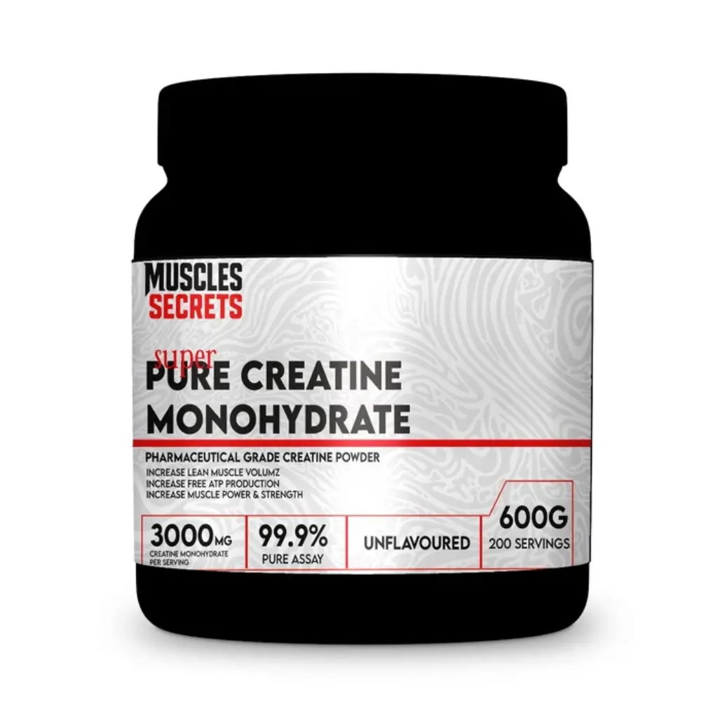 Muscles Secrets Super Pure Creatine Monohydrate-600G-200Serv-Unflavoured