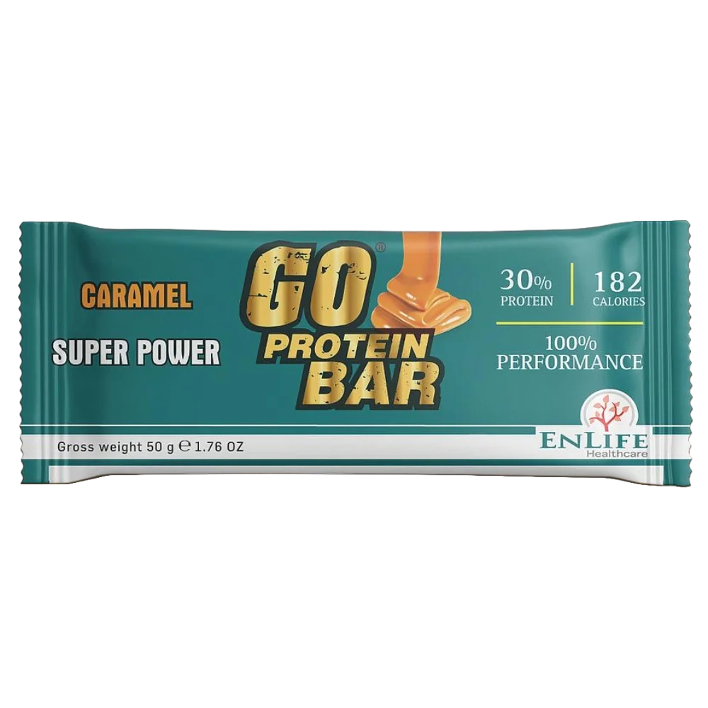 EnLife Go Super Power Protein Bar-1Serv-50G-Caramel