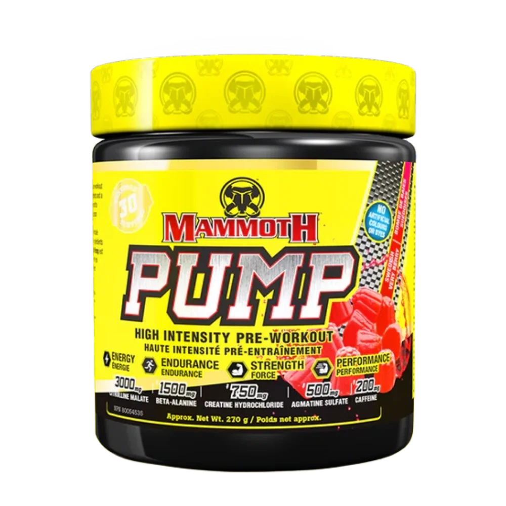 Mammoth Pump Pre-Workout-270G-30Serv-Swedish Very Berry