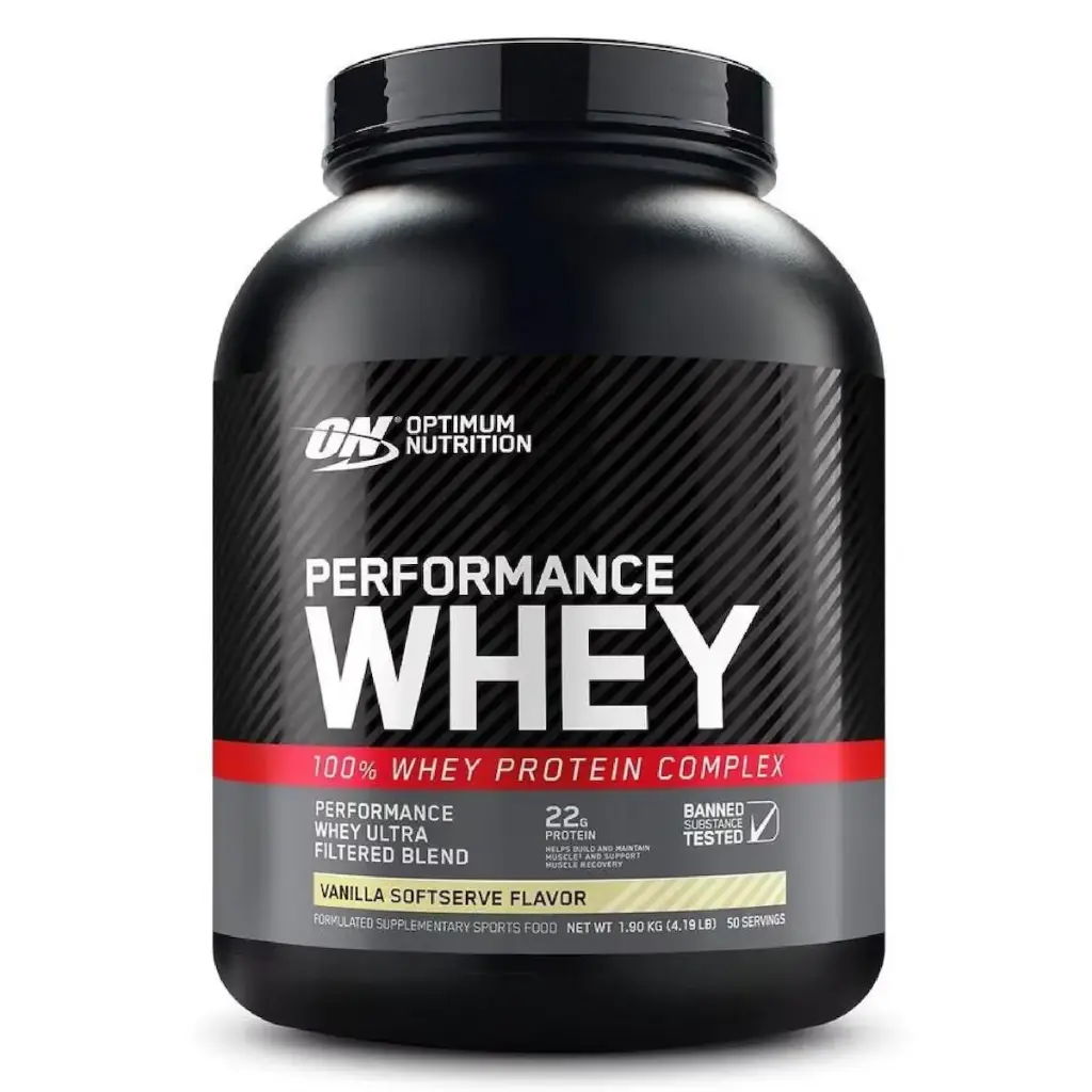 Optimum Nutrition Performance Whey Protein Complex-1.9KG-50Serv-Vanilla Softserve