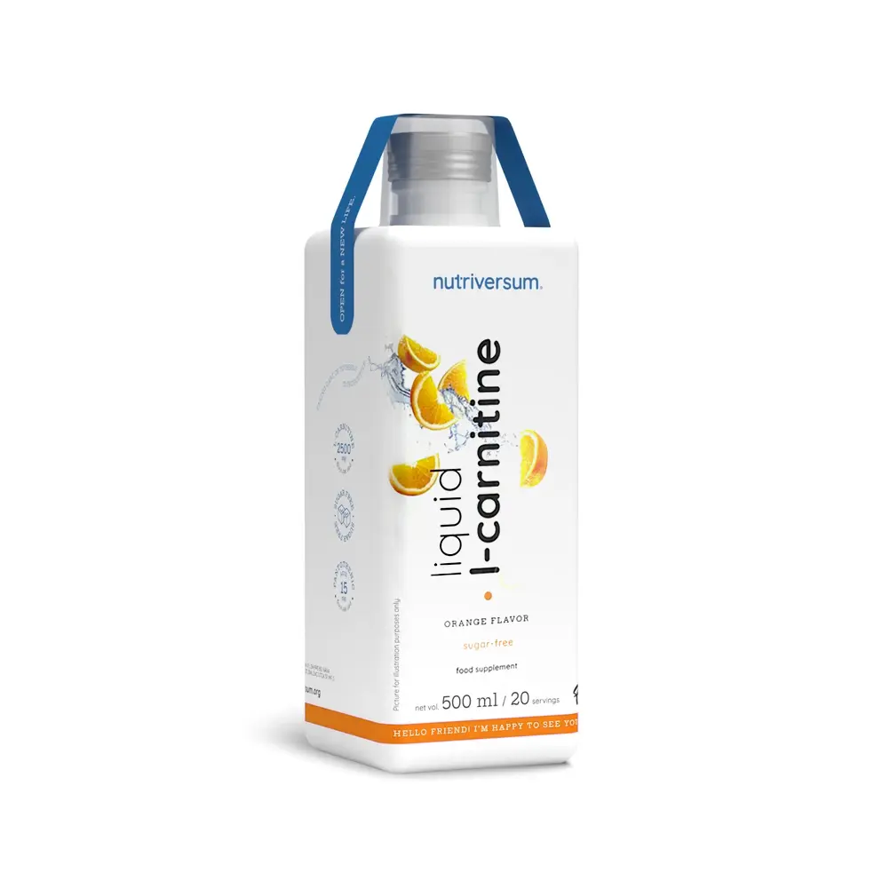 Nutriversum L-Carnitine, 500ml-Orang Flavoured
