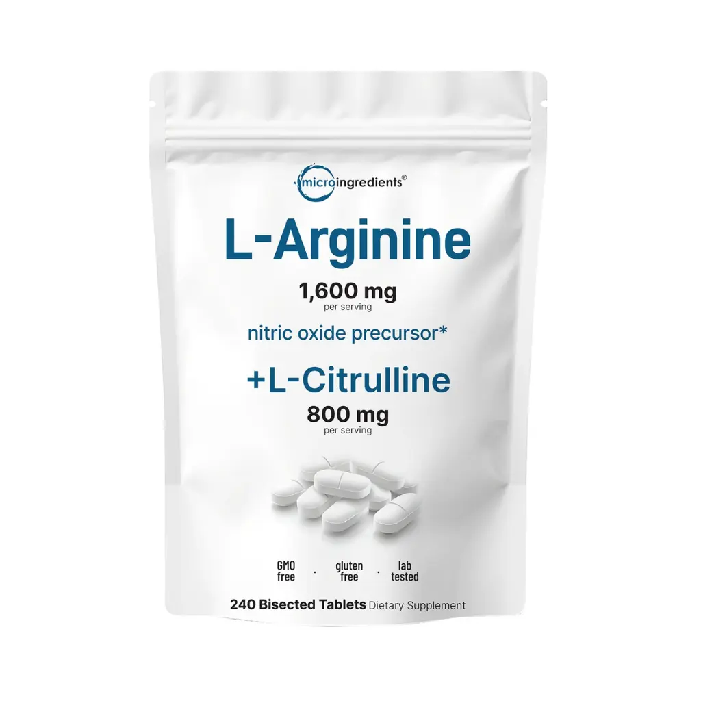  Micro Ingredients L-Arginine1600Mg+L-Citrulline800Mg-120Serv-240Tablets