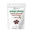 Micro Ingredients ﻿﻿Ginkgo Biloba & Ginseng-200Serv-400 Softgels 