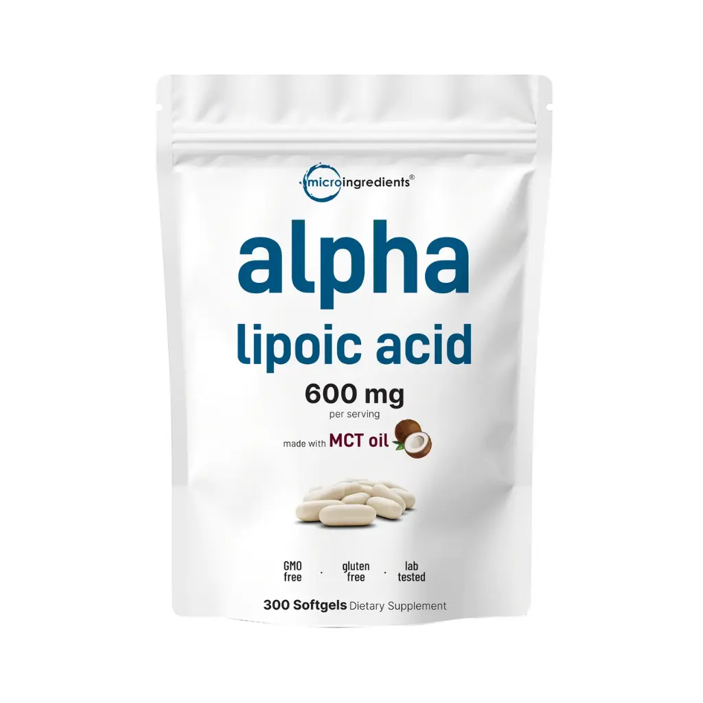Micro Ingredients Alpha Lipoic Acid-100Serv-300Softgels