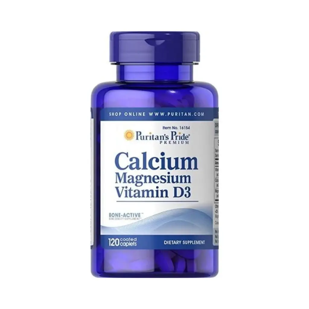 Puritan's Pride Clacium Magnesium Vitamin D3-40Serv-120Caplets