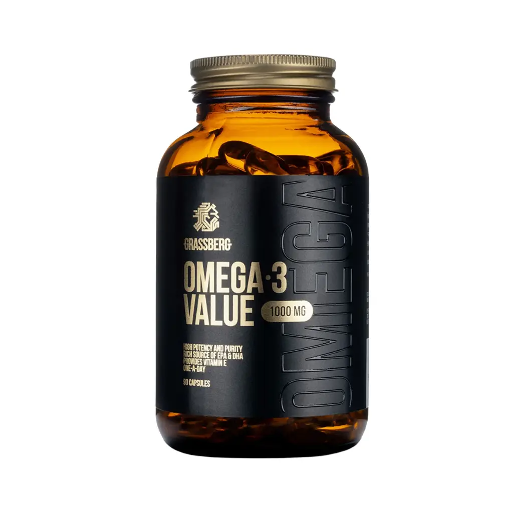 Grassberg Omega-3 Value 1000 Mg-120 Capsules