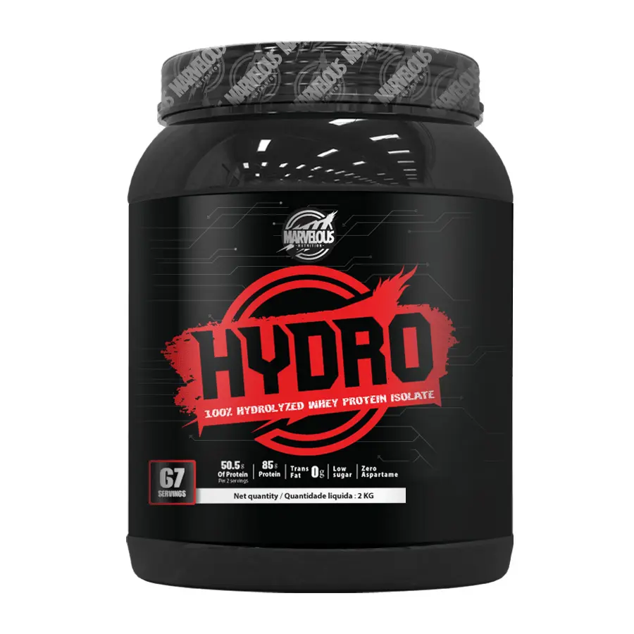 Marvelous Nutrition Hydro 100% Hydrolyzed Whey Protein Isolate-2KG.-67Serv.-Vanilla