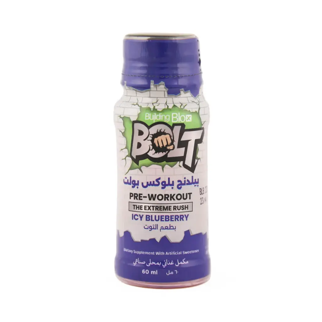 Building Blox Bolt Pre-workout -60Ml-Ice Bluewberry