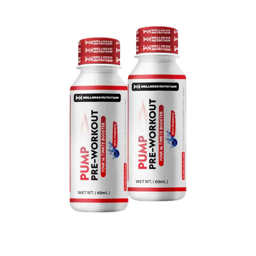Buy 1 Get 1 - Wellness Nutrition Pump Pre-Workout Shot-60Ml-BlueBerry 