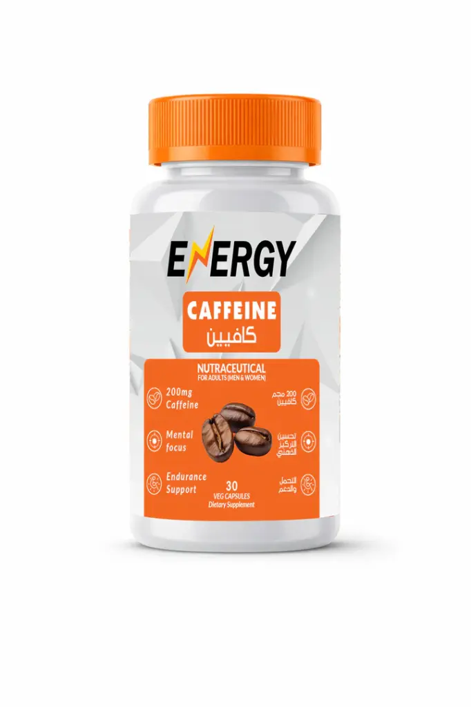 Energy Caffeine 200-30Serv-30 Veg Capsules 